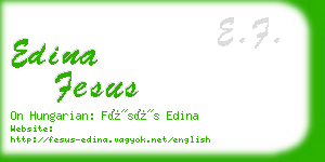 edina fesus business card